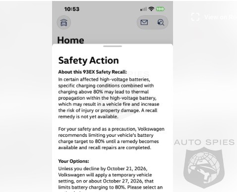 VW To Automatically Limit ID 4 EVs To 80 Charge To Reduce Fire Risk